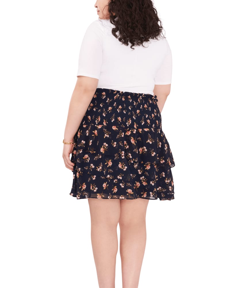 Nina Smocked Skirt FLRL TWLGHT BLU 465
